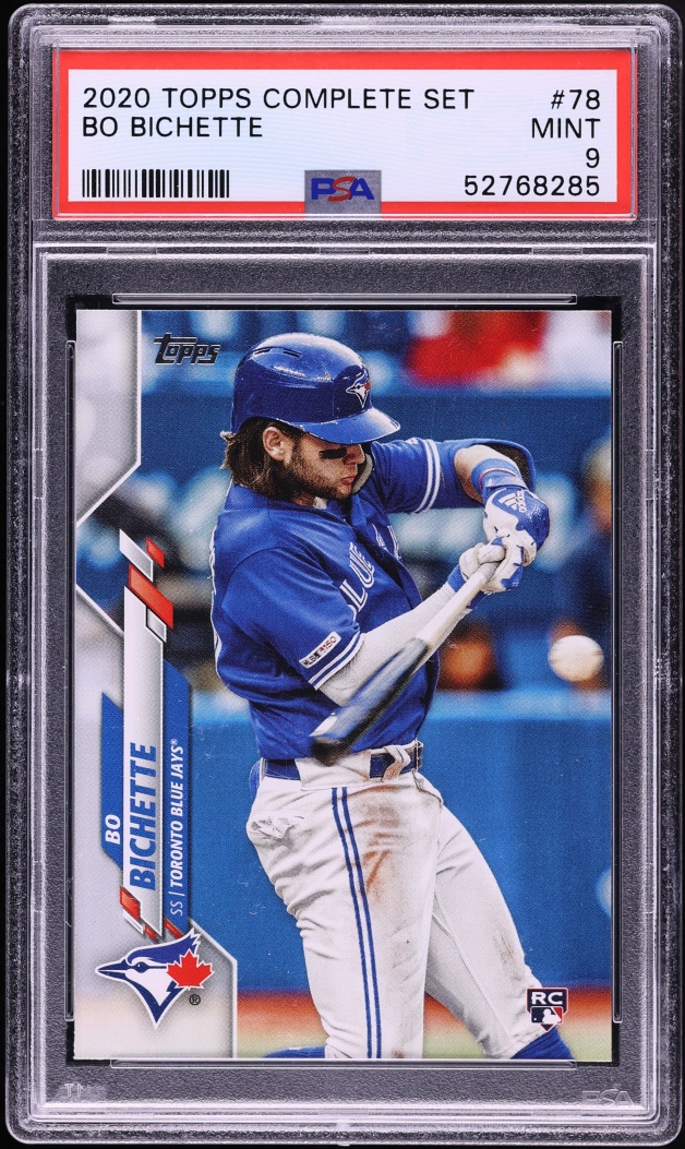 2020 Topps Complete Set Bo Bichette ROOKIE #78 PSA 9 MINT