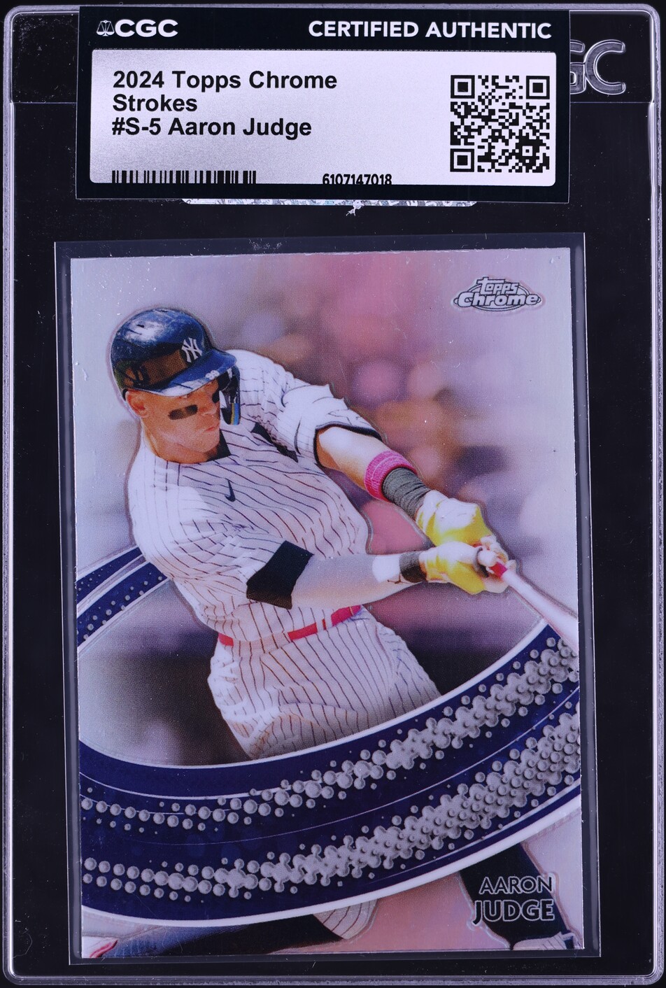 2024 Topps Chrome Strokes Aaron Judge #S-5 CGC AUTH