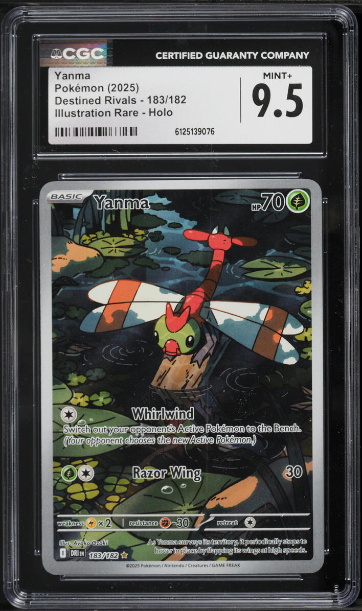 2025 Pokemon Scarlet & Violet Destined Rivals IR Yanma #183 CGC 9.5 MINT+