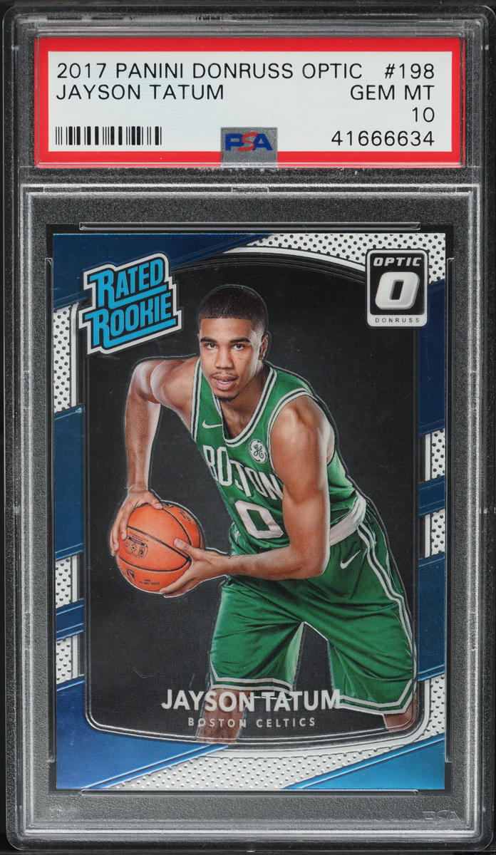 2017 Donruss Optic Jayson Tatum ROOKIE #198 PSA 10 GEM MINT