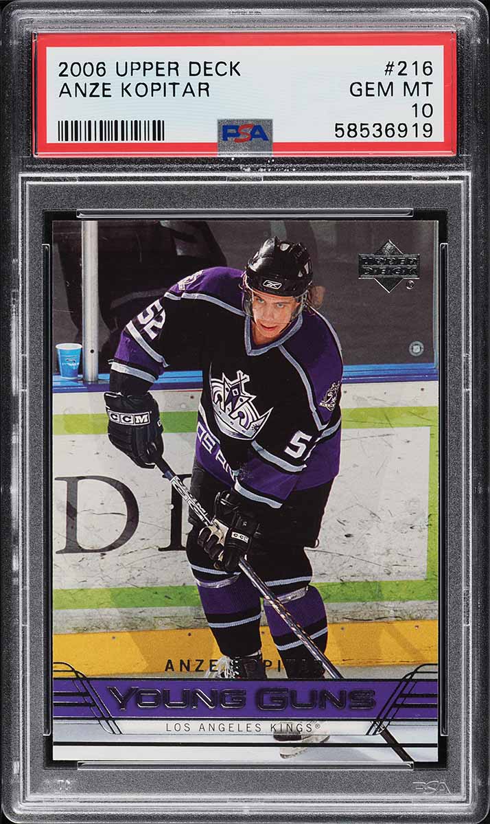2006 Upper Deck Young Guns Anze Kopitar ROOKIE #216 PSA 10 GEM MINT