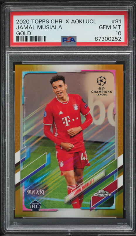 2020 Topps Chrome X Steve Aoki UEFA Gold Pedri ROOKIE AUTO