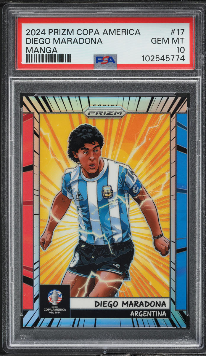 Carte Panini Prizm 2024 Maradona #9 Argentine SSP Case Hit - Near Mint