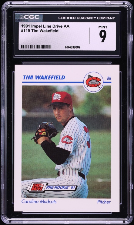 1991 Impel Line Drive AA Tim Wakefield ROOKIE #119 CGC 9 MINT