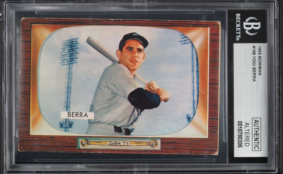 1955 Bowman Yogi Berra #168 BGS AUTH