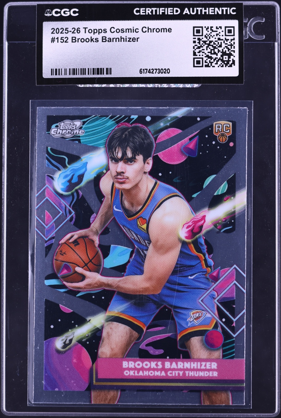 2025 Topps Chrome Cosmic Brooks Barnhizer ROOKIE #152 CGC AUTH