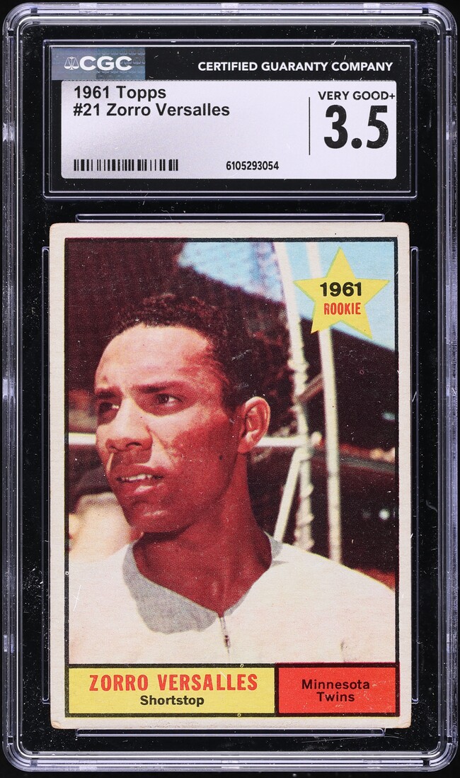 1961 Topps Zorro Versalles ROOKIE #21 CGC 3.5 VG+