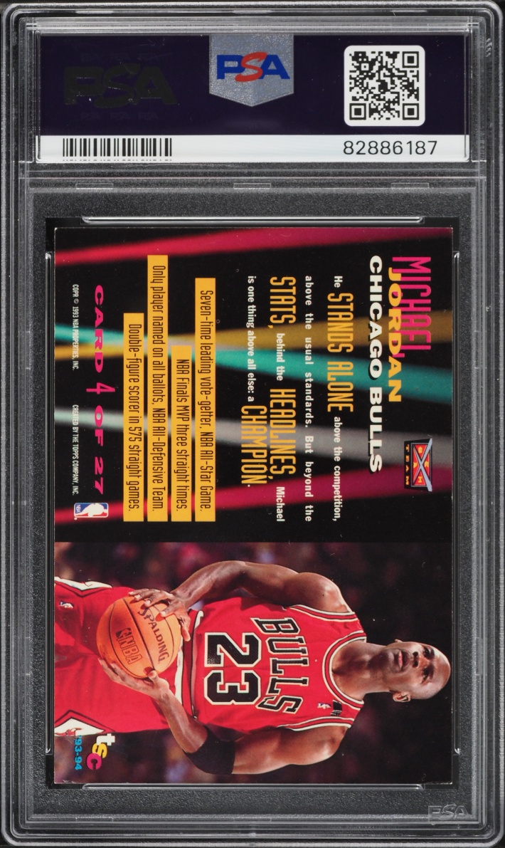 1993 Stadium Club Beam Team Michael Jordan #4 PSA 4 VGEX