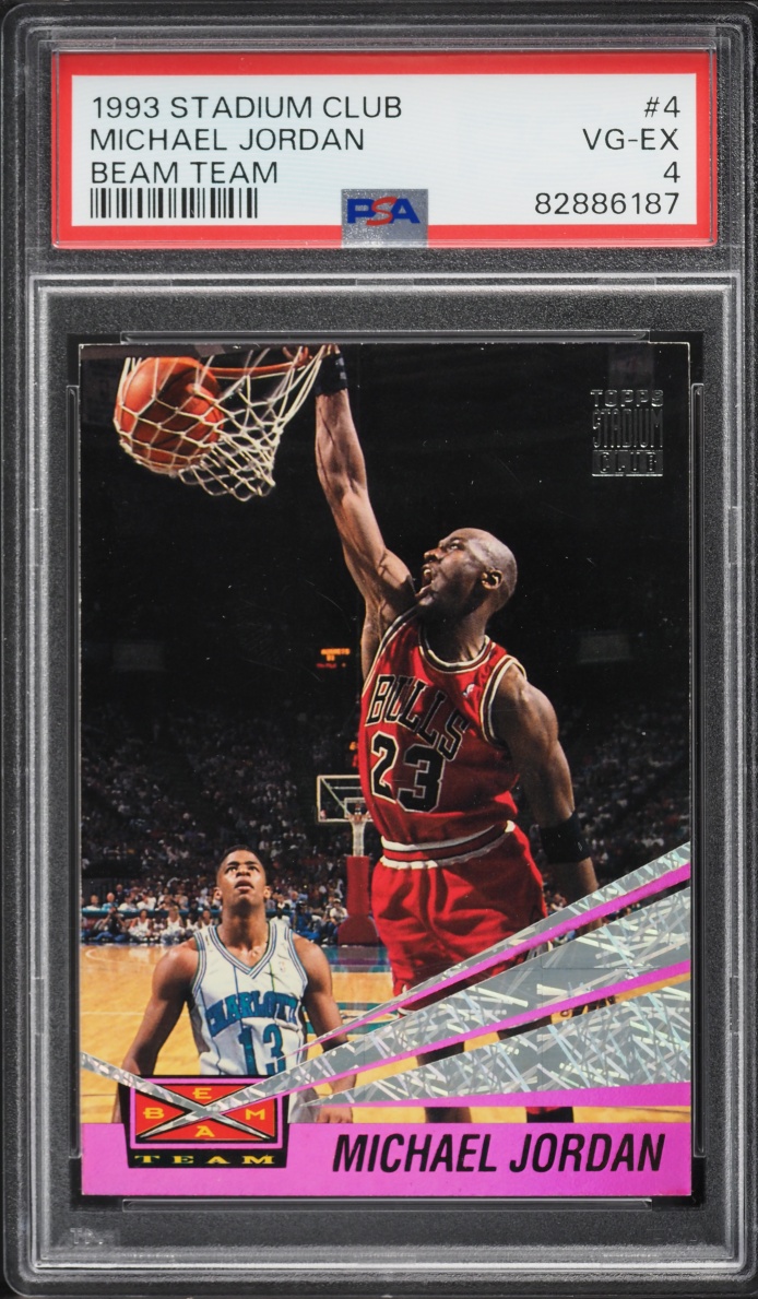1993 Stadium Club Beam Team Michael Jordan #4 PSA 4 VGEX