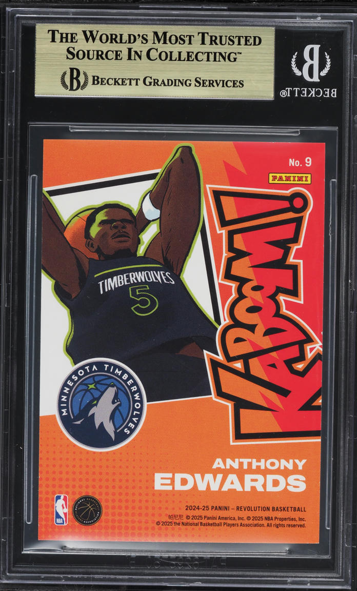 2024 Panini Revolution Kaboom! Vertical Anthony Edwards #9 BGS 9.5 GEM MINT
