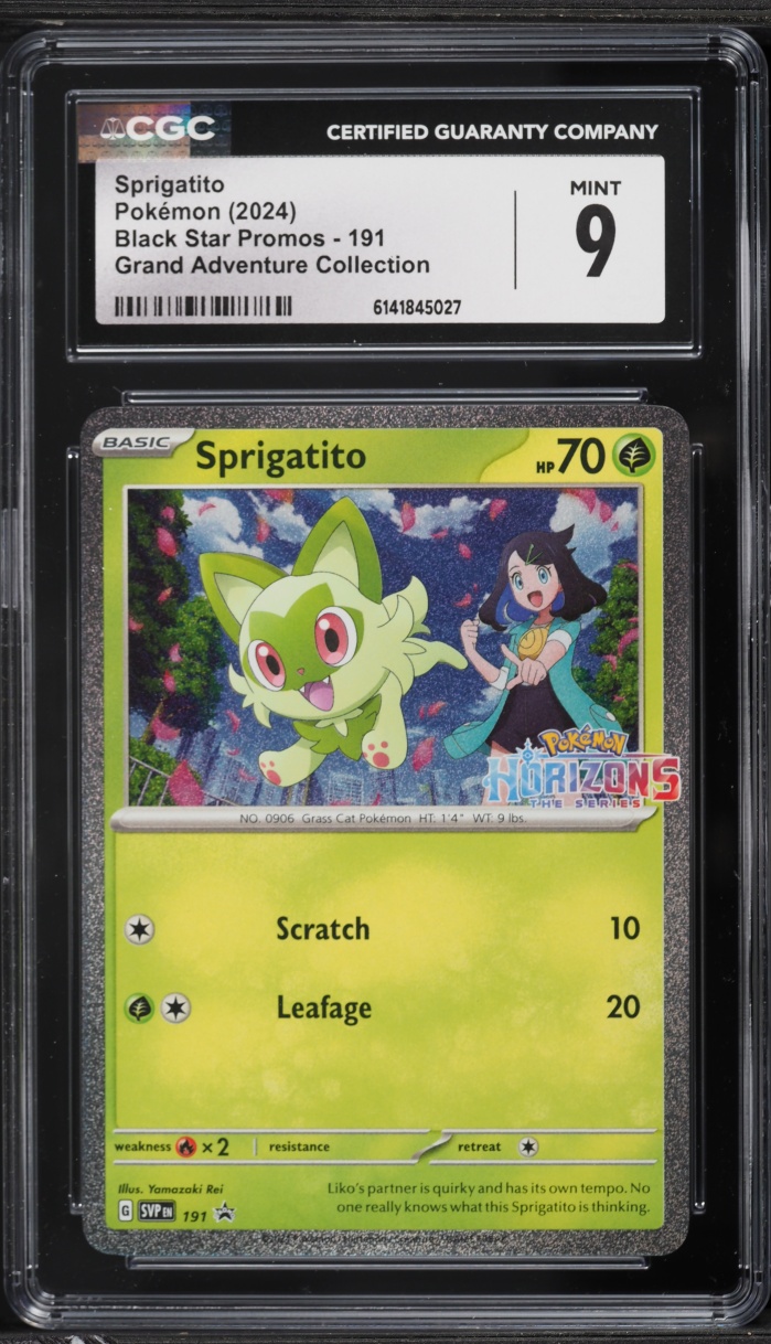 2024 Pokemon Scarlet & Violet Promo Grand Adventure Collection Sprigatito #191 CGC 9 MINT
