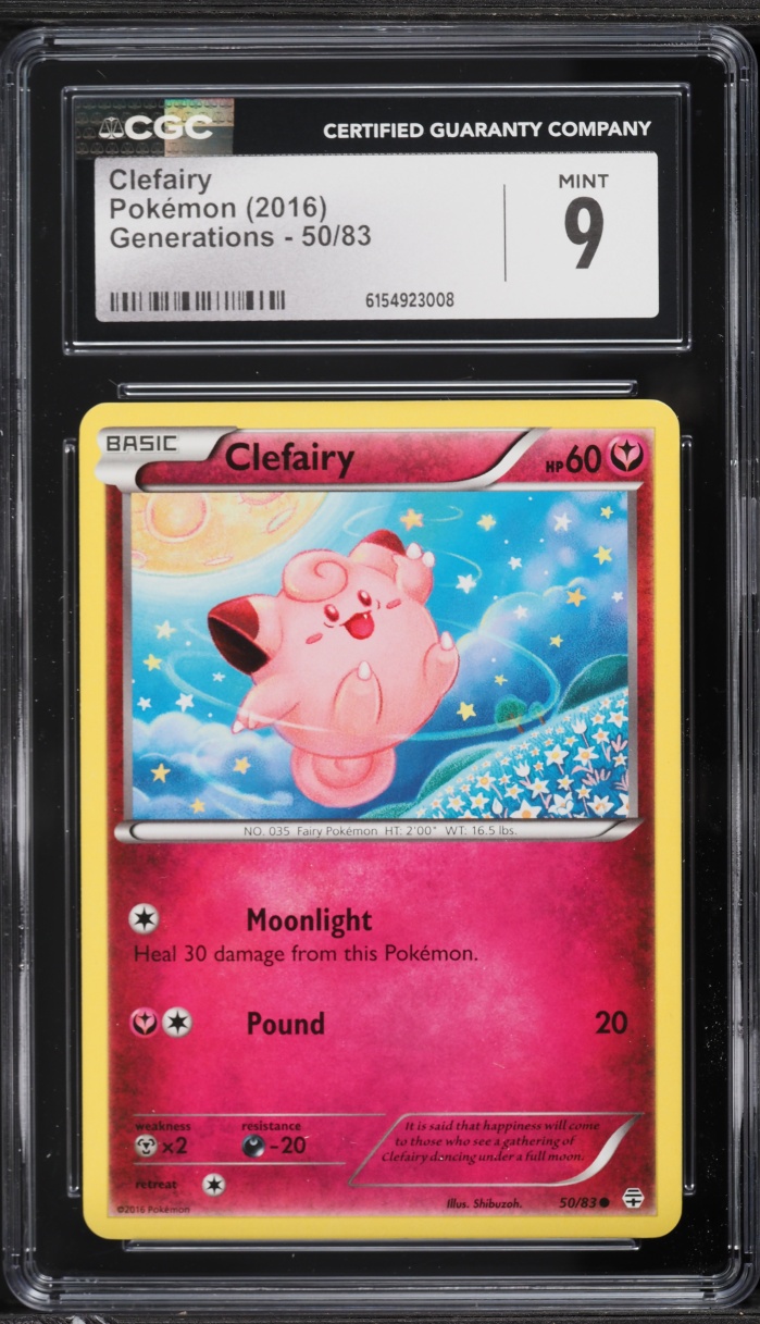 2016 Pokemon XY Generations Clefairy #50 CGC 9 MINT
