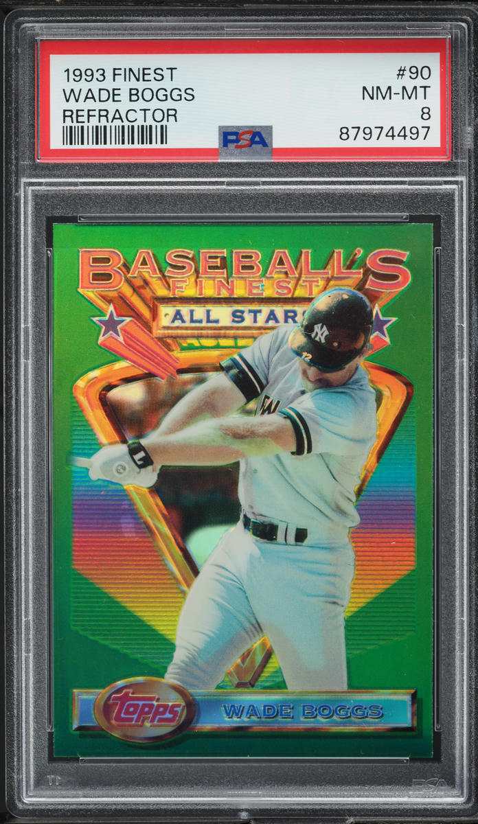 1993 Finest Refractor Wade Boggs ALL-STAR #90 PSA 8 NM-MT