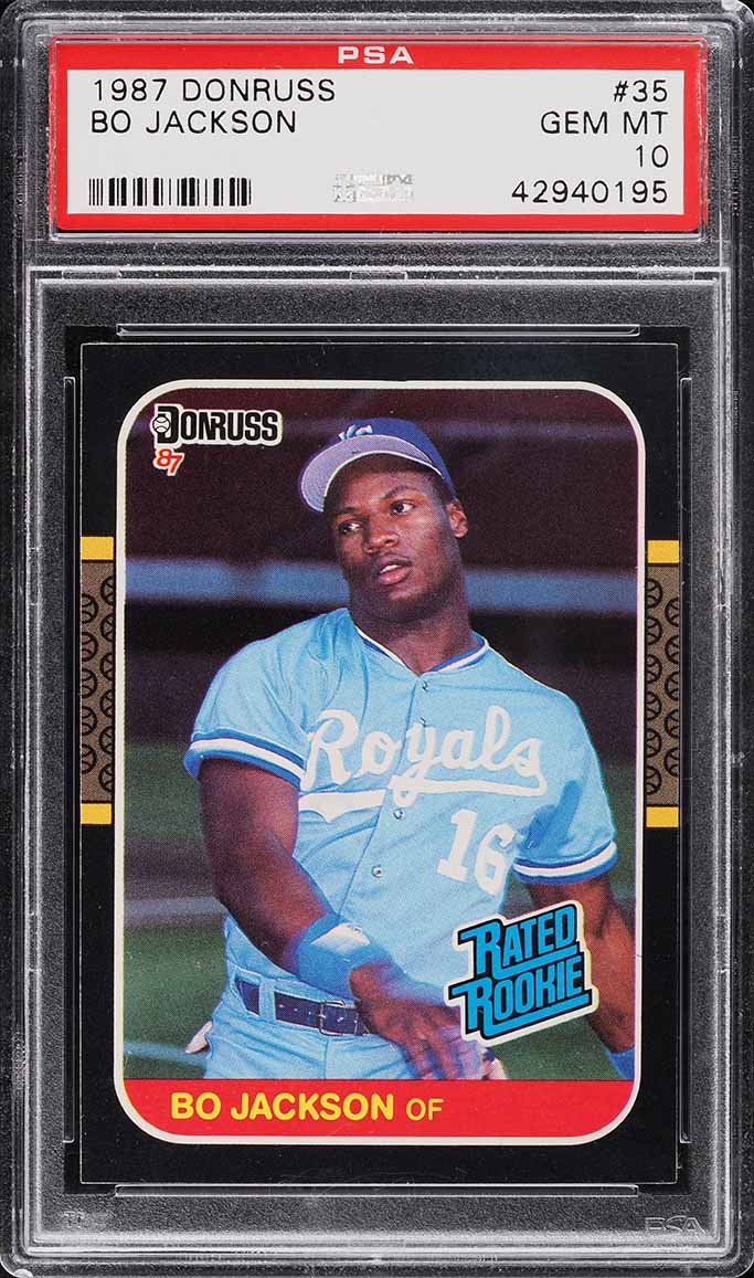1987 Donruss Bo Jackson ROOKIE #35 PSA 10 GEM MINT