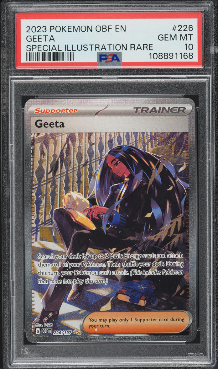 2023 Pokemon Scarlet & Violet Obsidian Flames SIR Geeta #226 PSA 10 GEM MINT