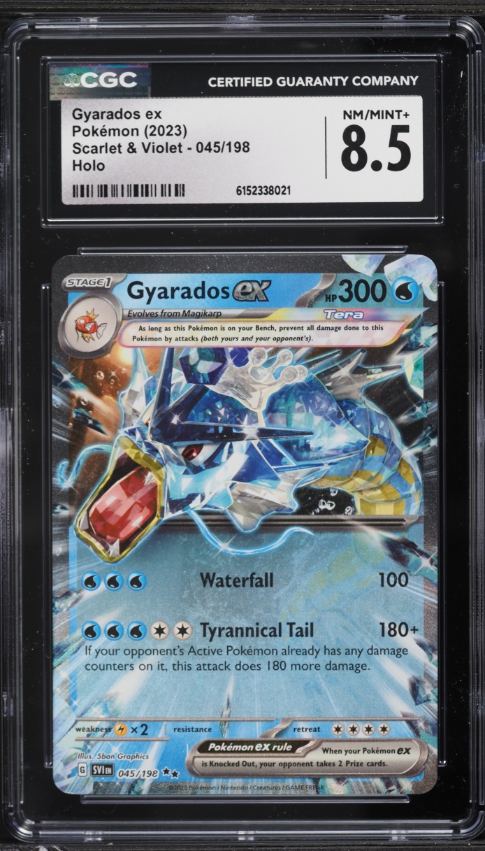 2023 Pokemon Scarlet & Violet Holo Gyarados ex #45 CGC 8.5 NM-MT+