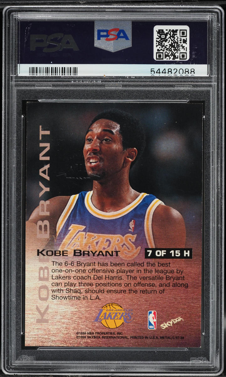1997 Metal Universe Championship Hardware Kobe Bryant #7 PSA 8 NM