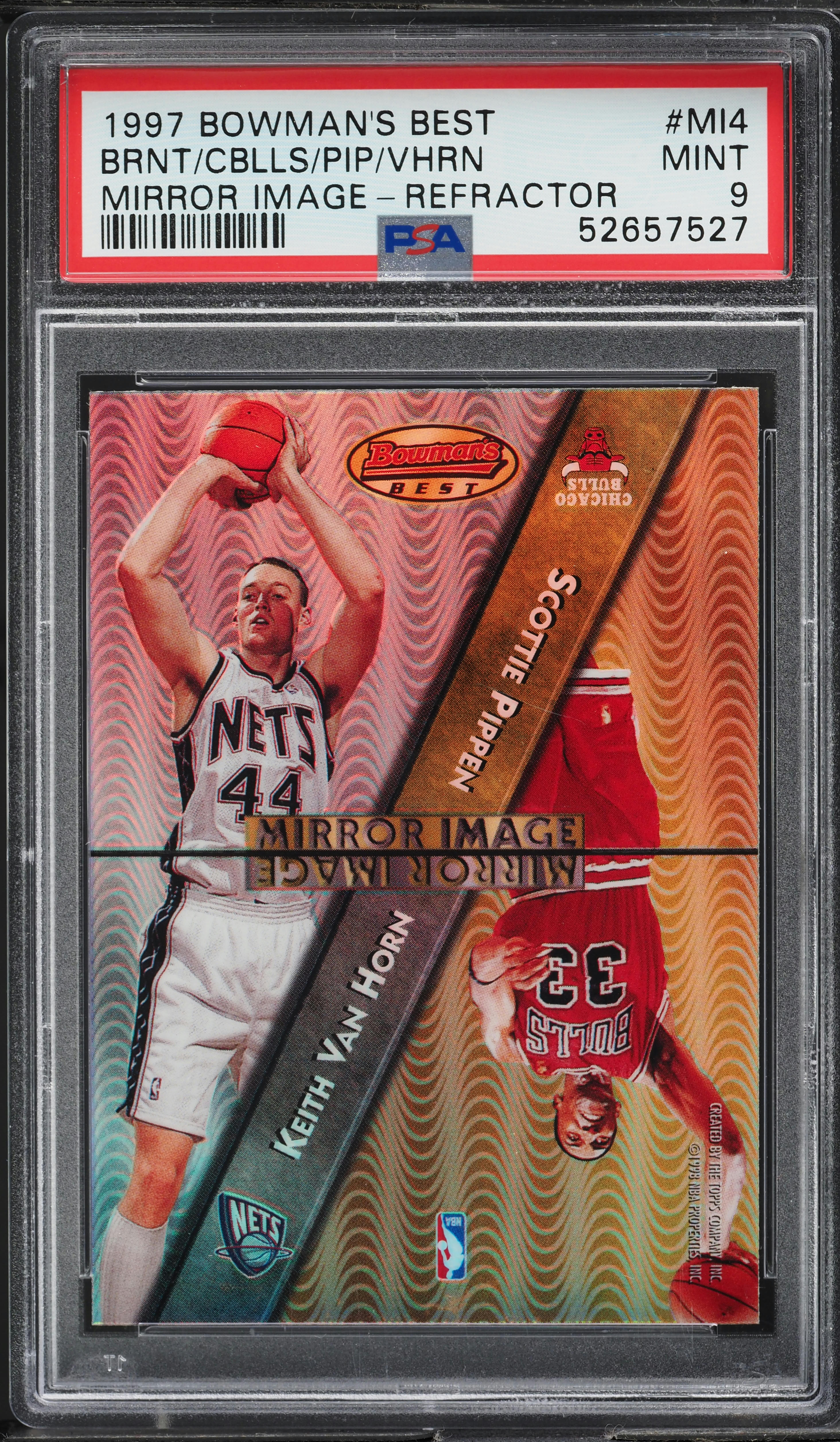 コービー・ブライアント1997 Bowman's Refractor 1996-97 Bowman's Best Refractor #R23 Kobe Bryant Rookie Card