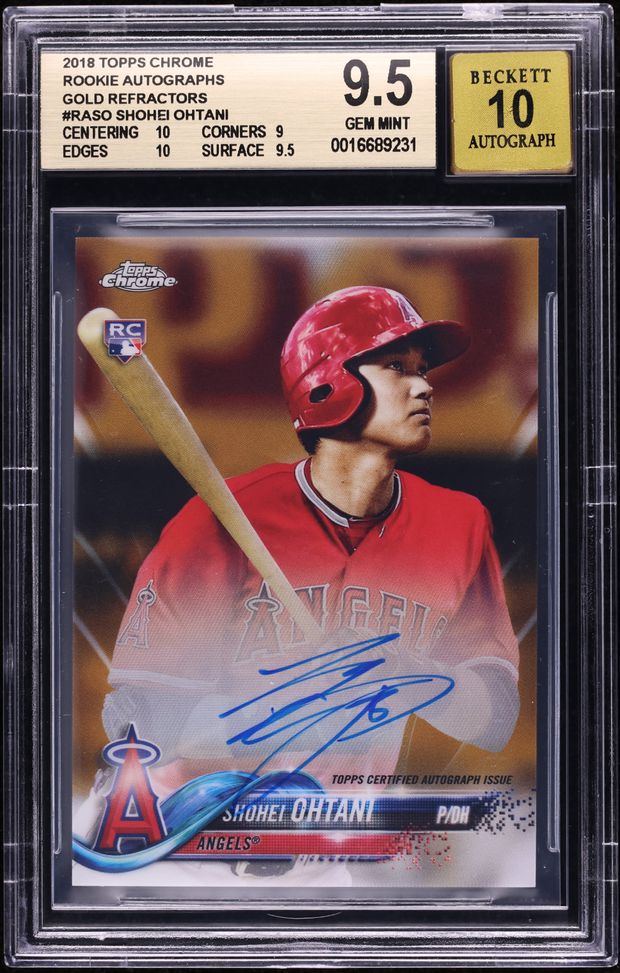 SHOHEI OHTANI 2022 TOPPS CHROME PLATINUM gold wave refractor