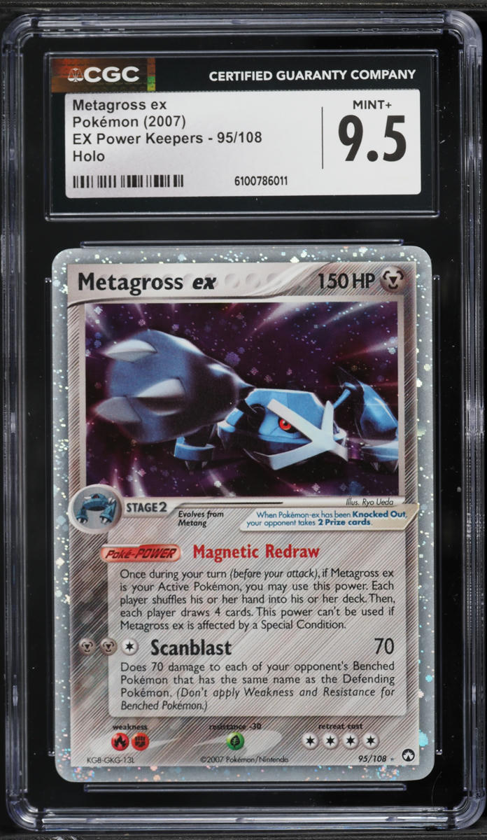 2007 Pokemon EX Power Keepers Holo Metagross ex #95 CGC 9.5 MINT+