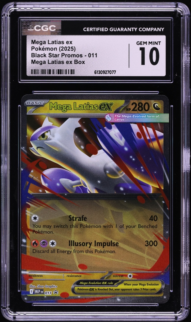 2025 Pokemon Mega Evolution Promo Box Mega Latias EX #11 CGC 10 GEM MINT