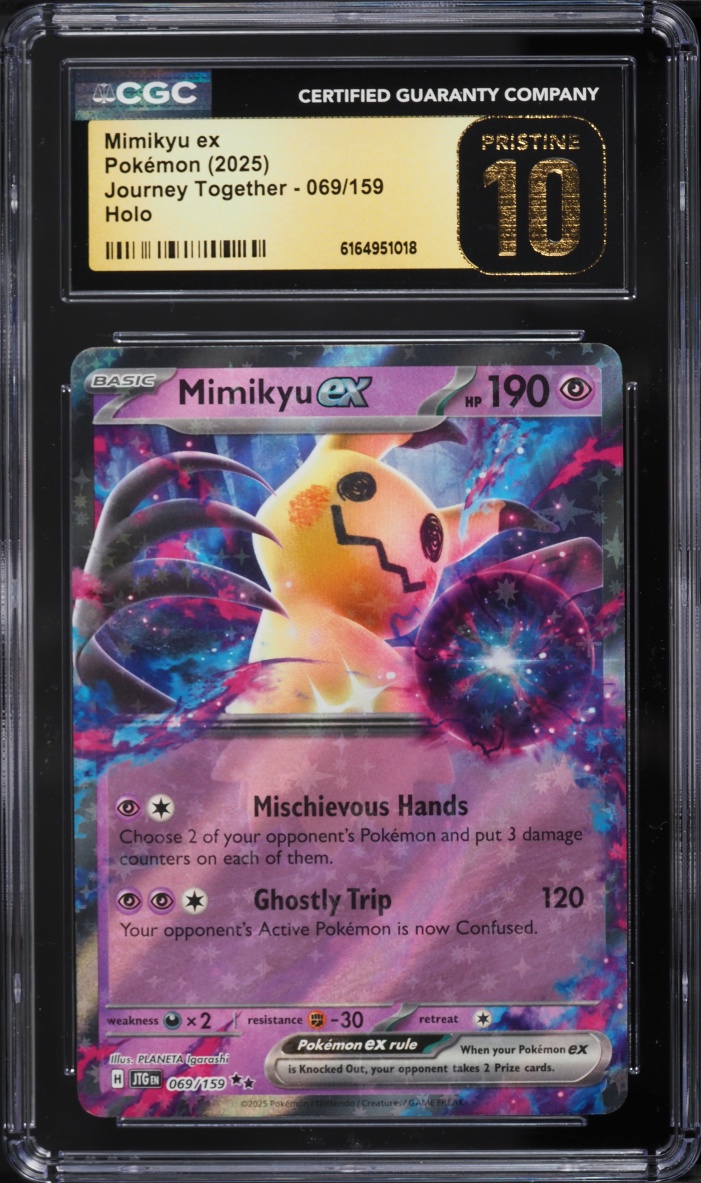 2025 Pokemon Scarlet & Violet Journey Together Holo Mimikyu EX #69 CGC 10 PRISTINE