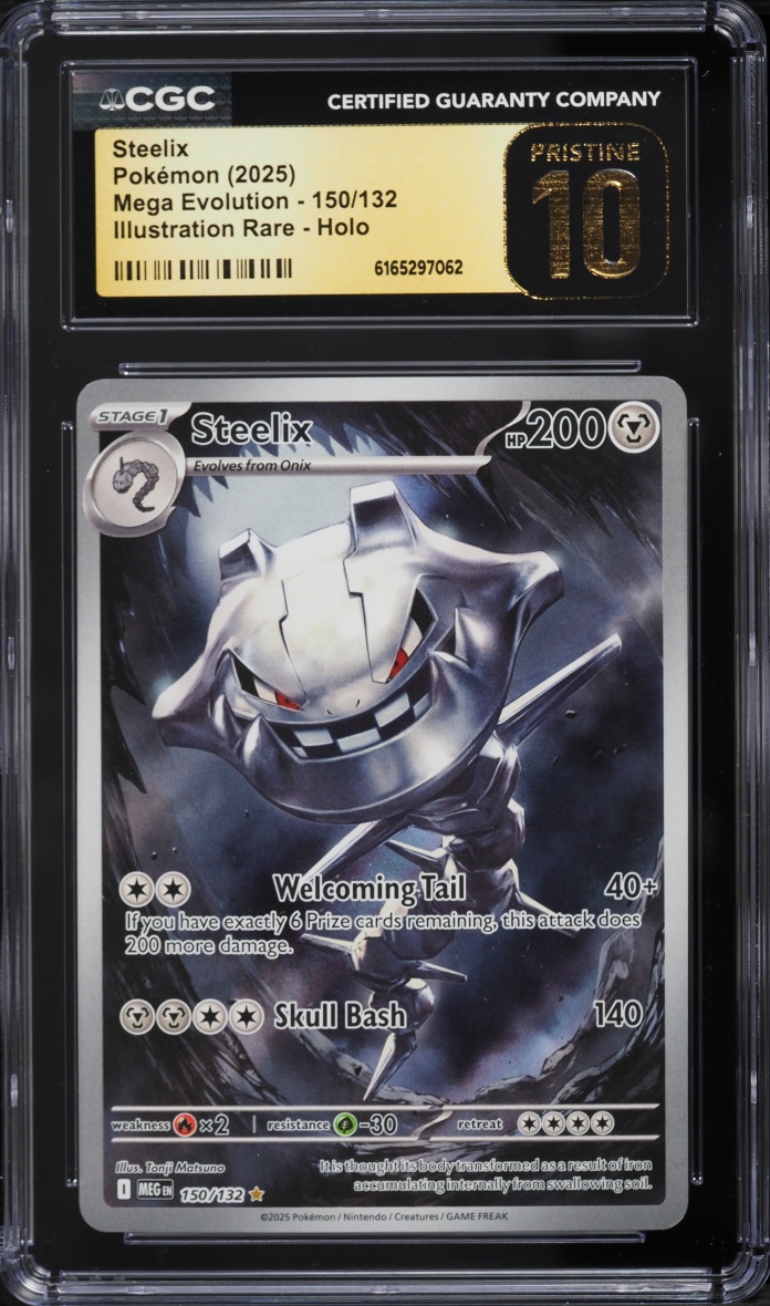 2025 Pokemon Mega Evolution IR Steelix #150 CGC 10 PRISTINE