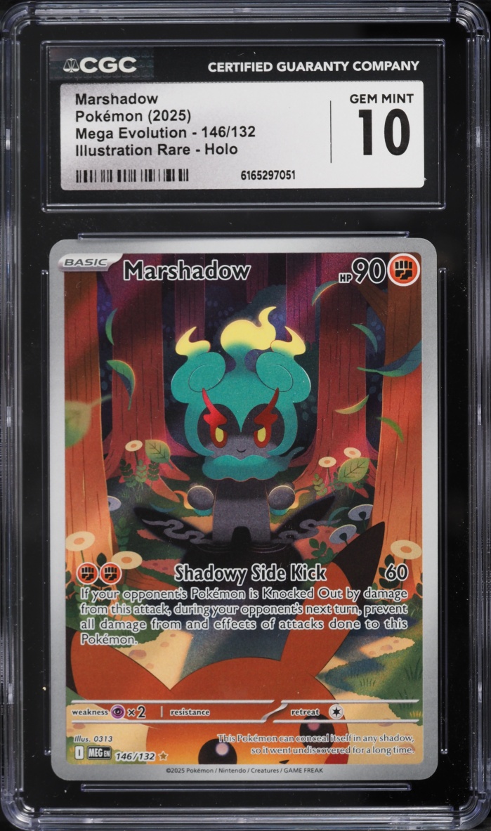 2025 Pokemon Mega Evolution IR Marshadow #146 CGC 10 GEM MINT