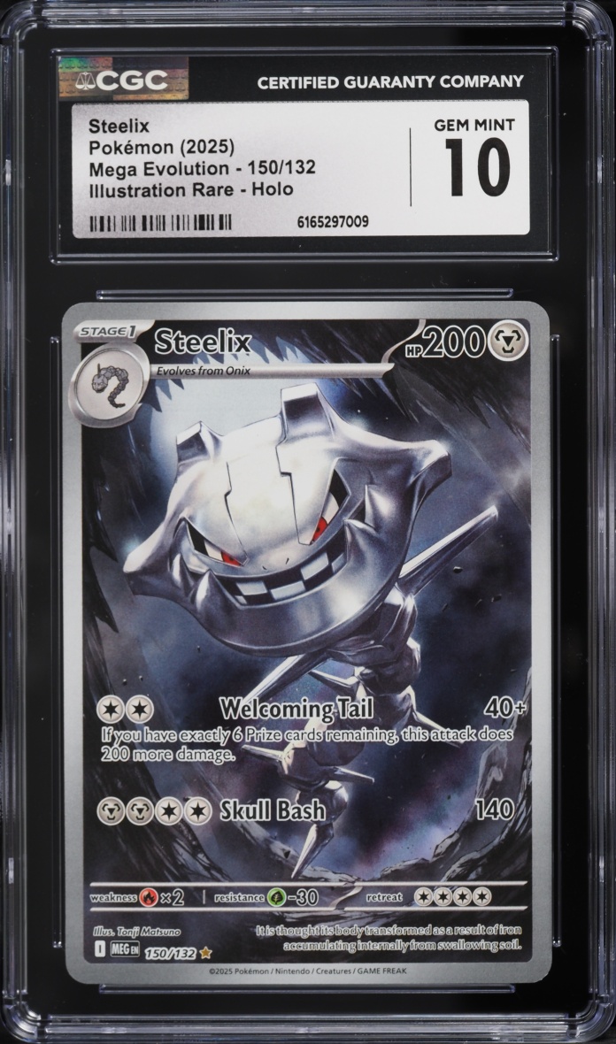 2025 Pokemon Mega Evolution IR Steelix #150 CGC 10 GEM MINT