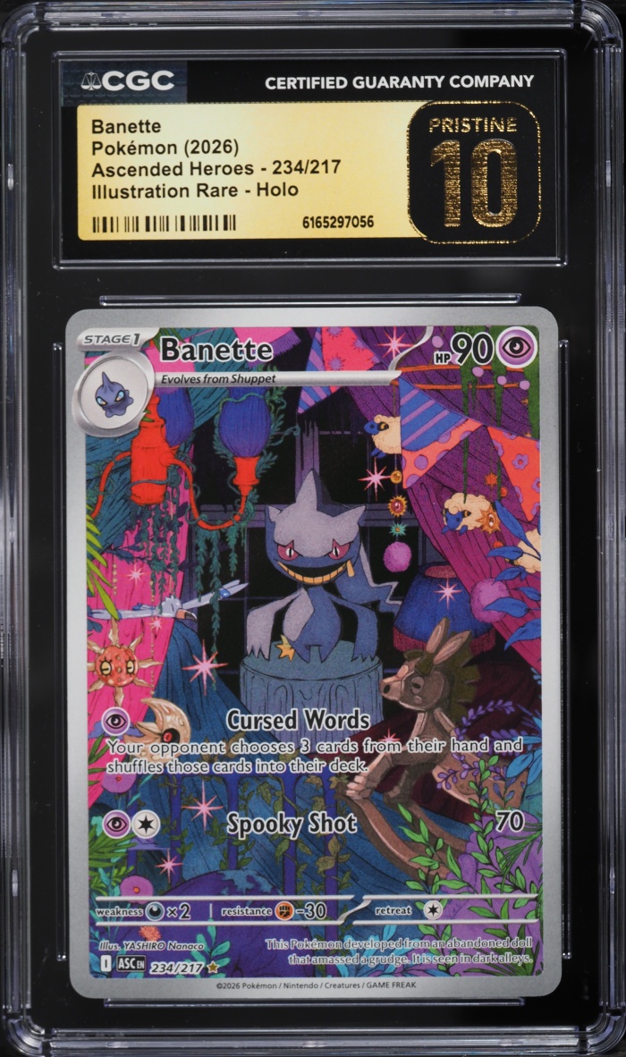 2026 Pokemon Mega Evolution Ascended Heroes IR Banette #234 CGC 10 PRISTINE