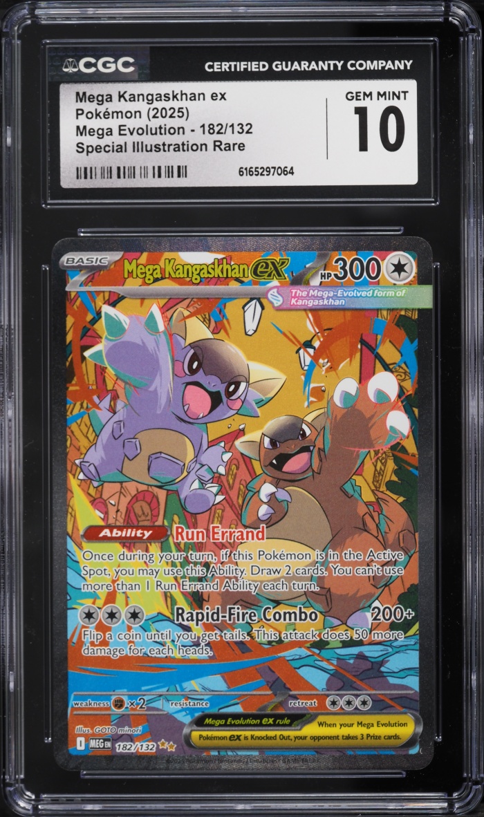 2025 Pokemon Mega Evolution SIR Mega Kangaskhan Ex #182 CGC 10 GEM MINT