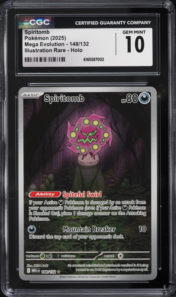 2025 Pokemon Mega Evolution IR Spiritomb #148 CGC 10 GEM MINT