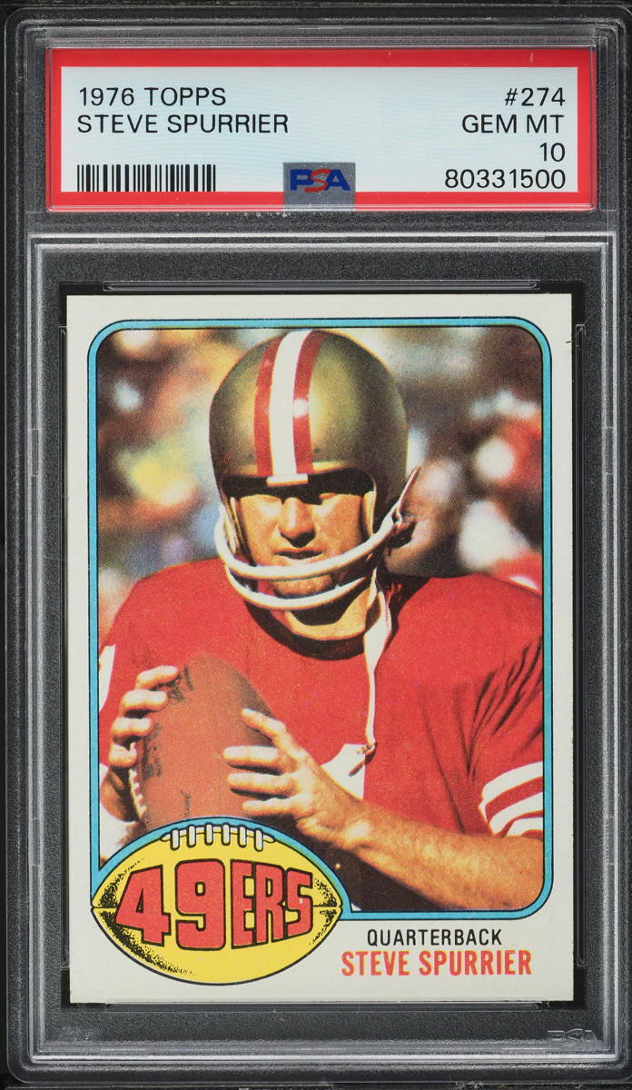 1976 Topps Football Steve Spurrier #274 PSA 10 GEM MINT