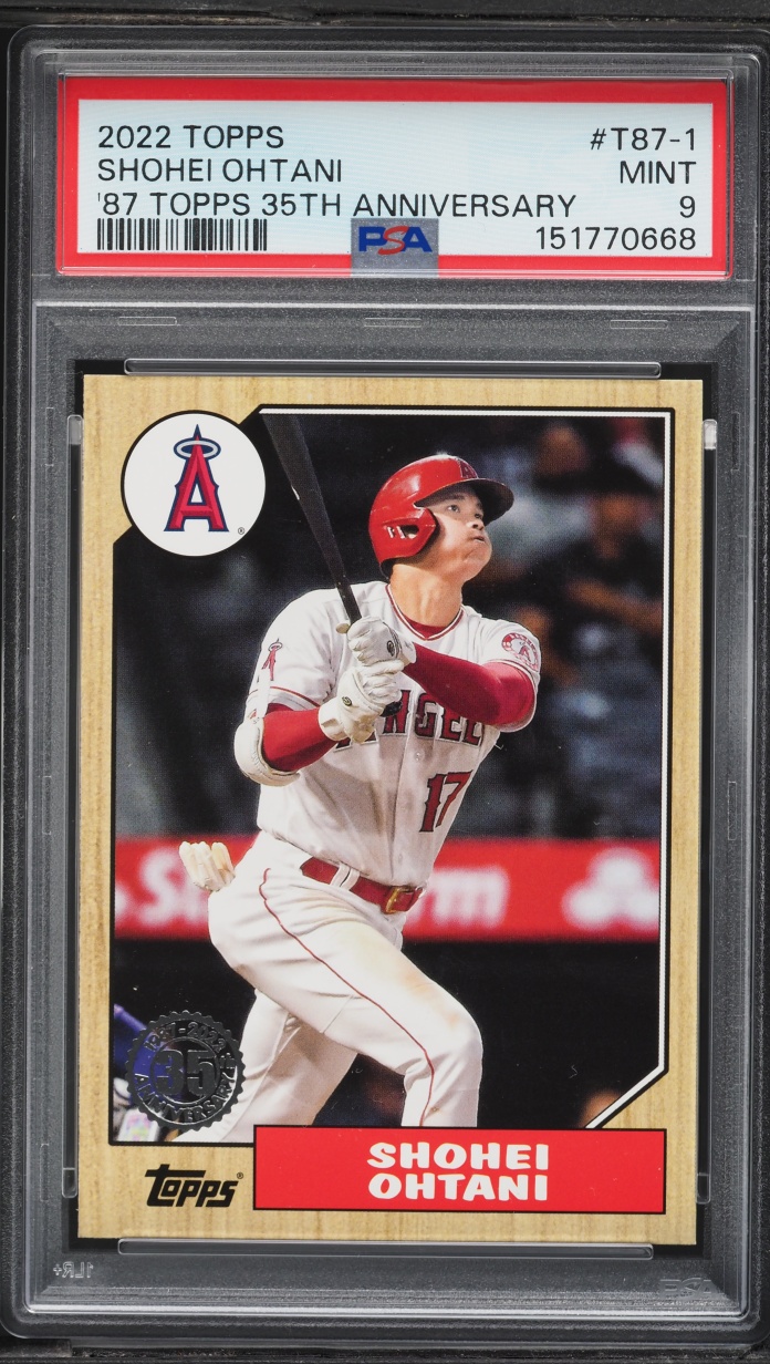 2022 Topps '87 35th Anniversary Shohei Ohtani #T87-1 PSA 9 MINT