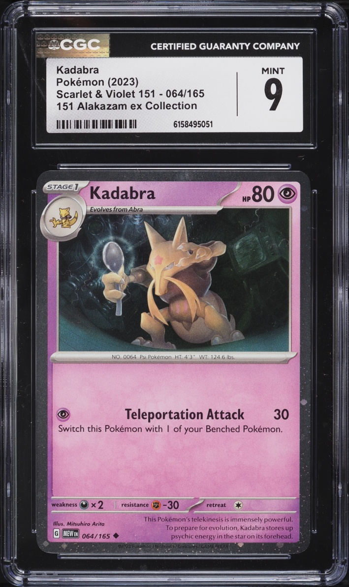 2023 Pokemon Scarlet & Violet Promo 151 Collection Kadabra #64 CGC 9 MINT