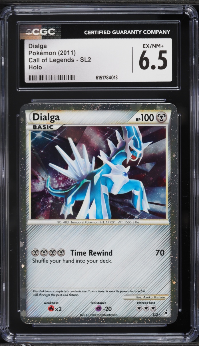 2011 Pokemon Call Of Legends Holo Dialga #SL2 CGC 6.5 EXMT+