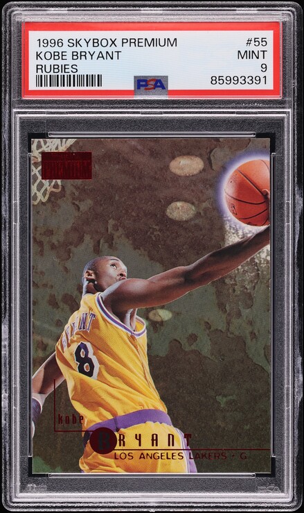 1996 Skybox Z-Force Z-Peat Zebut Kobe Bryant ROOKIE #3 PSA 8 NM-MT