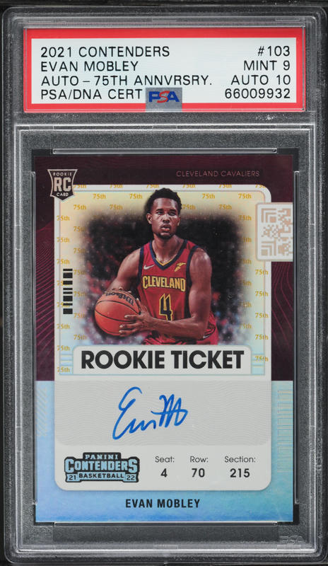 2021-22 Panini Chronicles Red #211 Evan Mobley/Absolute on