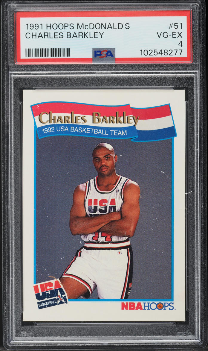 1991 Hoops McDonald's USA Charles Barkley #51 PSA 4 VGEX