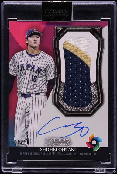 2023 Topps Dynasty World Baseball Classic Shohei Ohtani PATCH AUTO 1/10 #DWBC-SO2
