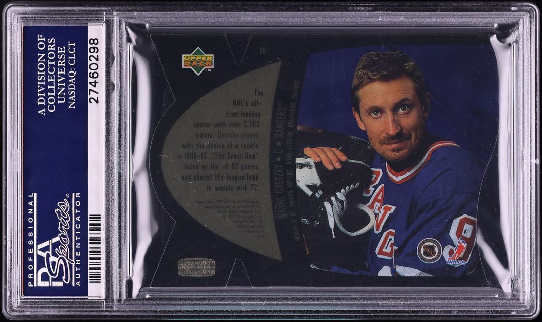 1997 SPx Grand Finale Wayne Gretzky #30 PSA 10 GEM MINT - Photo 2