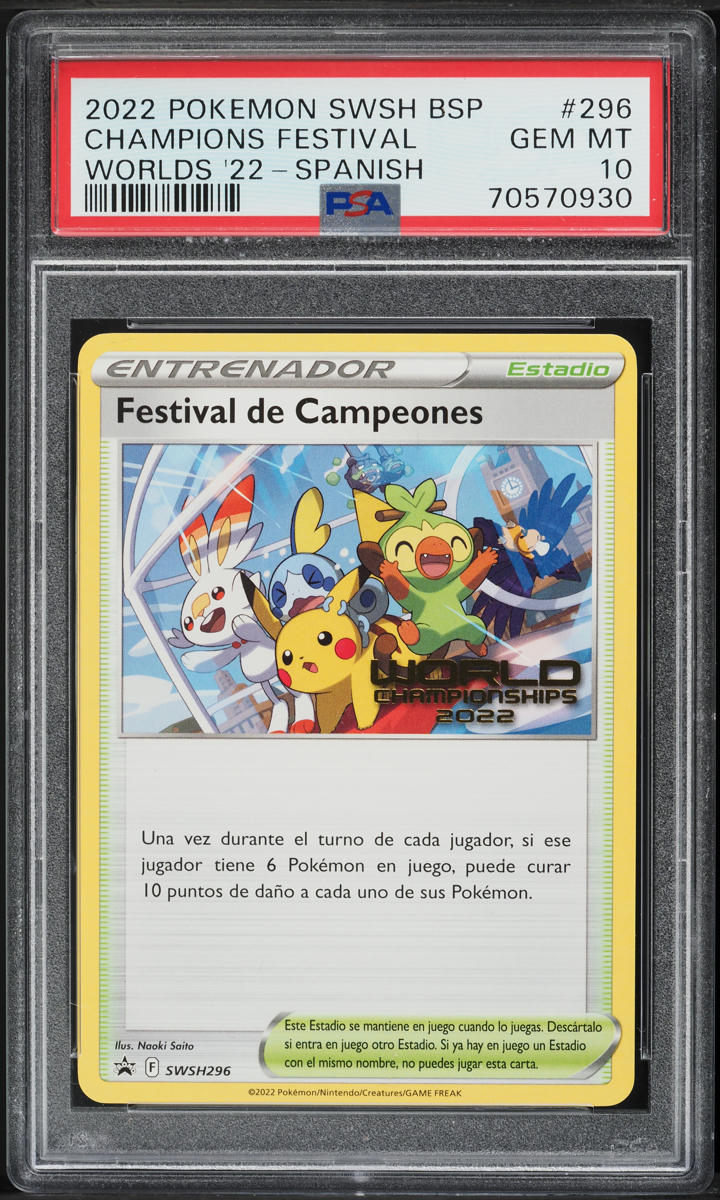 2022 Pokemon Thai SWSH Black Star Promo Worlds Champions Festival
