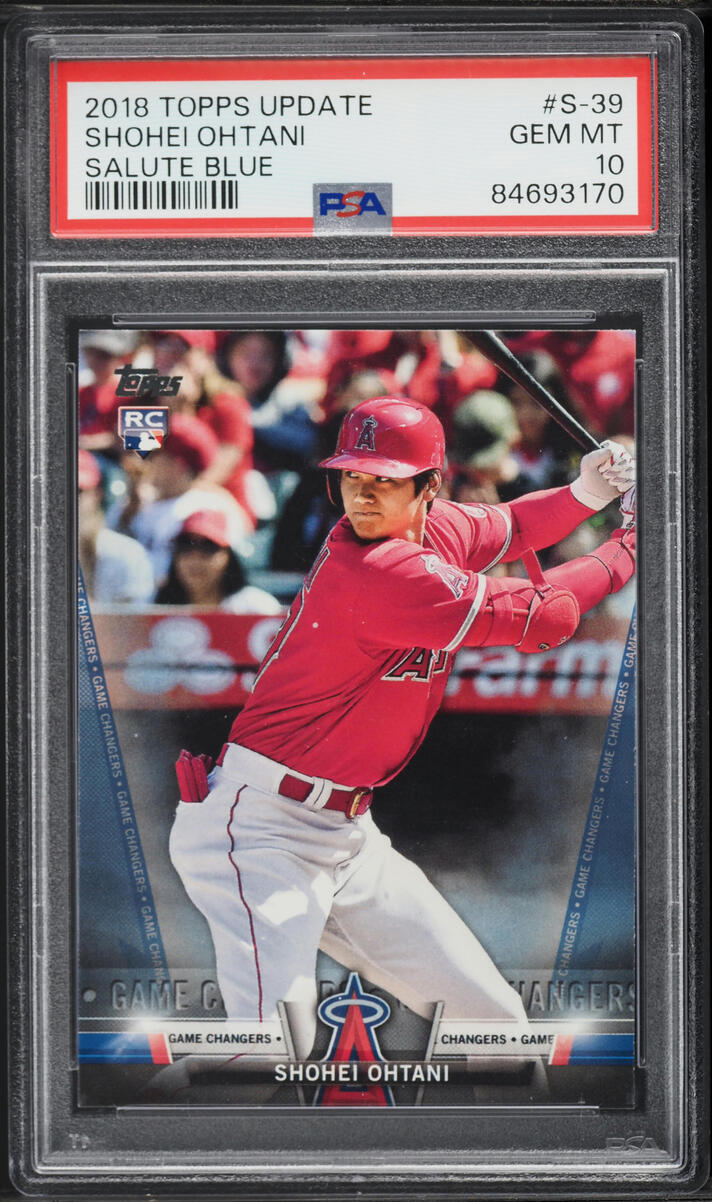 2018 Topps Update Salute Blue Shohei Ohtani ROOKIE #S-39 PSA 10 GEM MINT