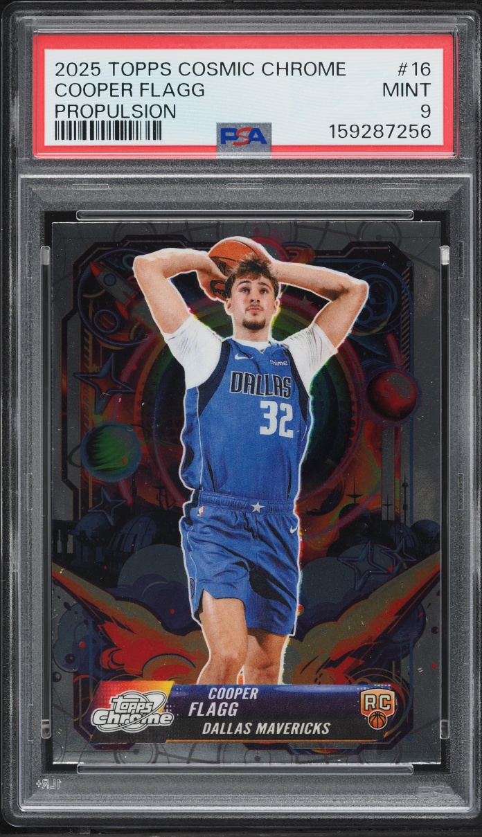 2025 Topps Chrome Cosmic Propulsion Cooper Flagg ROOKIE #PRP-16 PSA 9 MINT