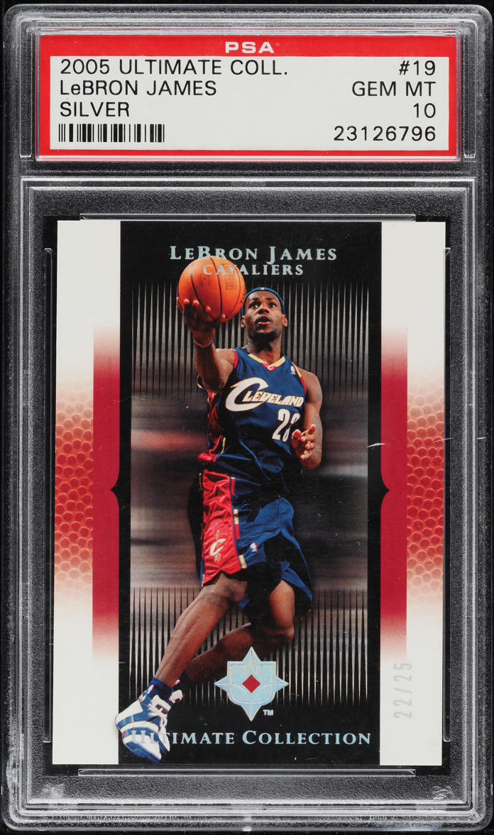 2005 Ultimate Collection Silver LeBron James /25 #19 PSA 10 GEM MINT