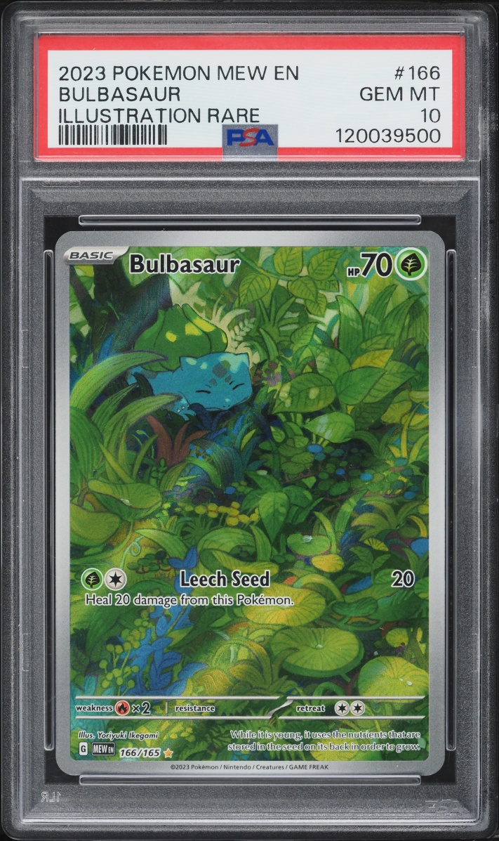 2023 Pokemon Scarlet & Violet 151 IR Bulbasaur #166 PSA 10 GEM MINT