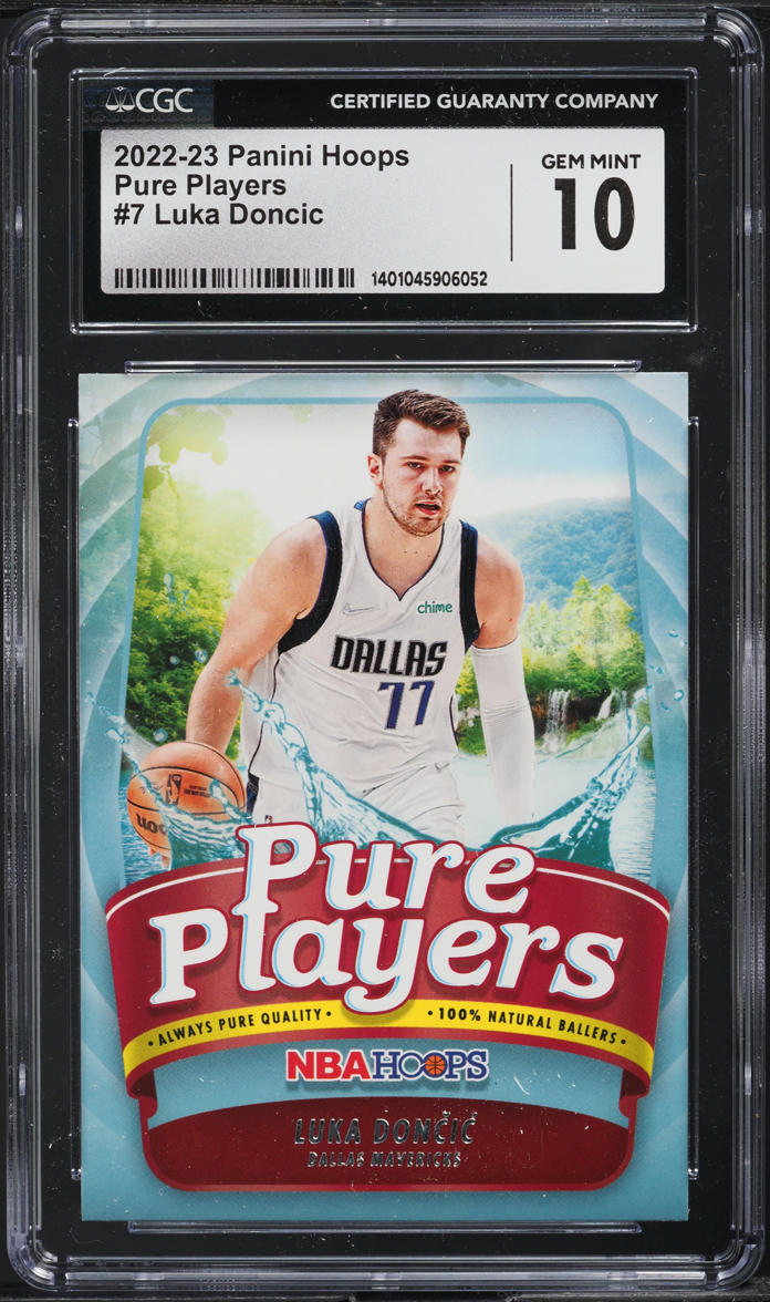 2022 Hoops Pure Players Luka Doncic #7 CGC 10 GEM MINT