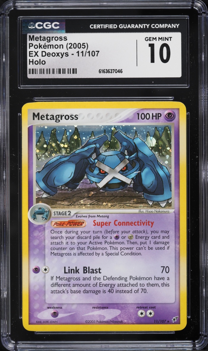 2005 Pokemon EX Deoxys Holo Metagross #11 CGC 10 GEM MINT