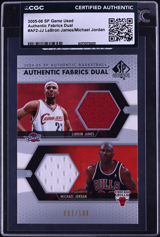 2007 SP Rookie Threads Kobe Bryant LeBron James Michael Jordan