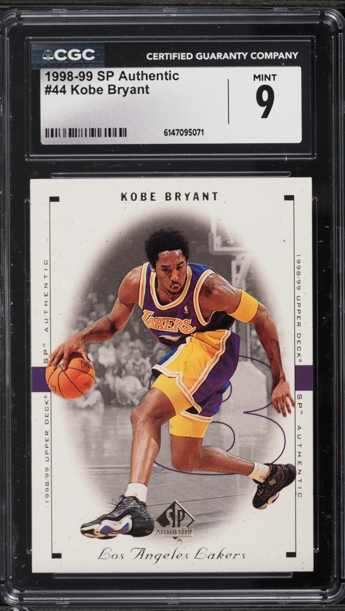 1998 SP Authentic Kobe Bryant #44 CGC 9 MINT